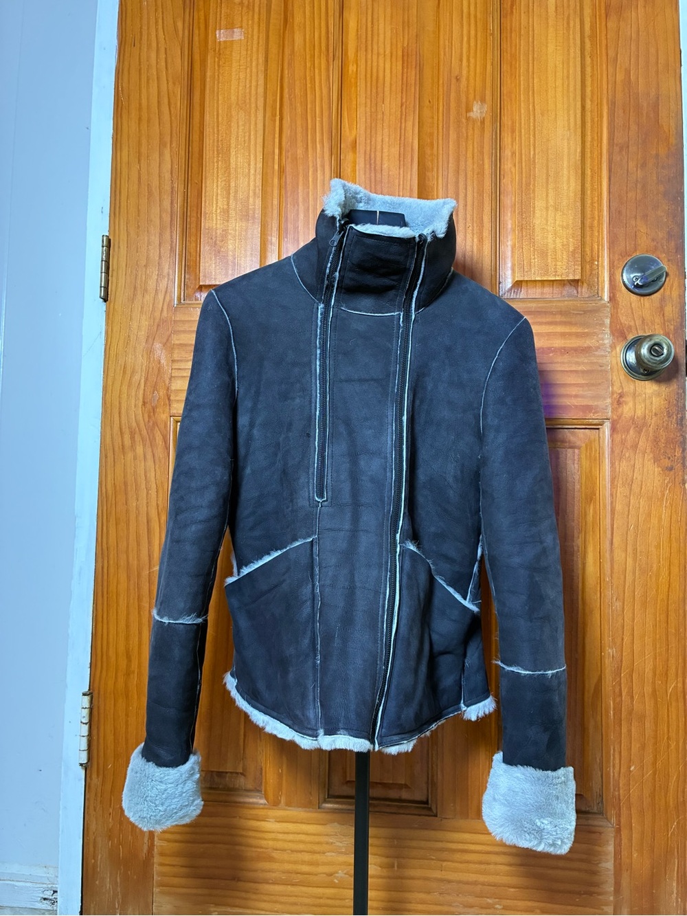 Truth and Pride Reversible 100% Spanish Shearling Lamb Fur with pockets